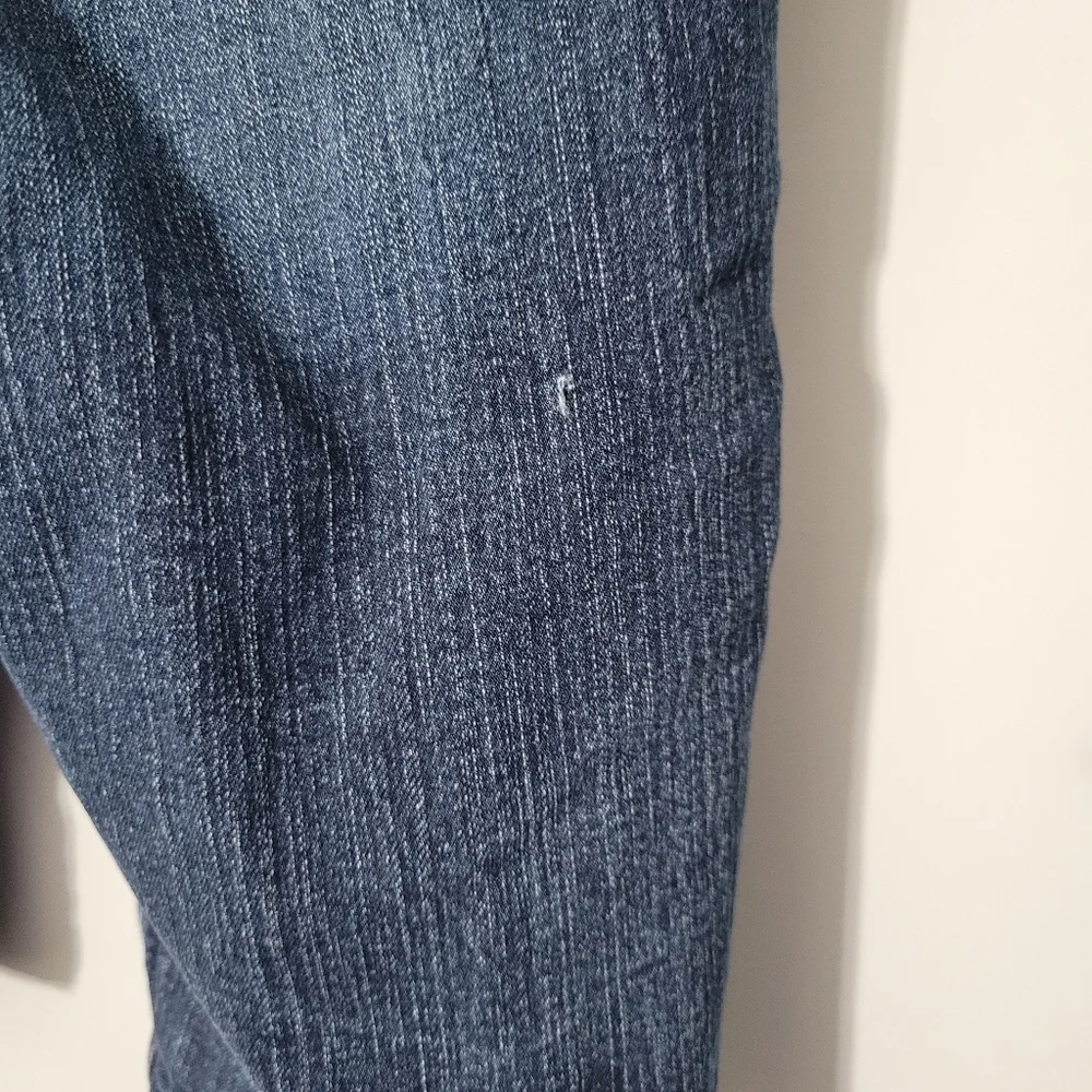 New York & Company Blue Long Inseam Denim Shorts